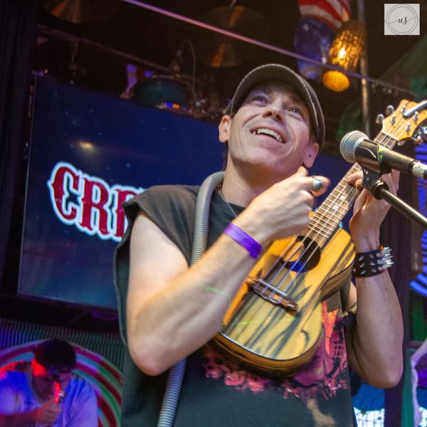 The storyteller performing live